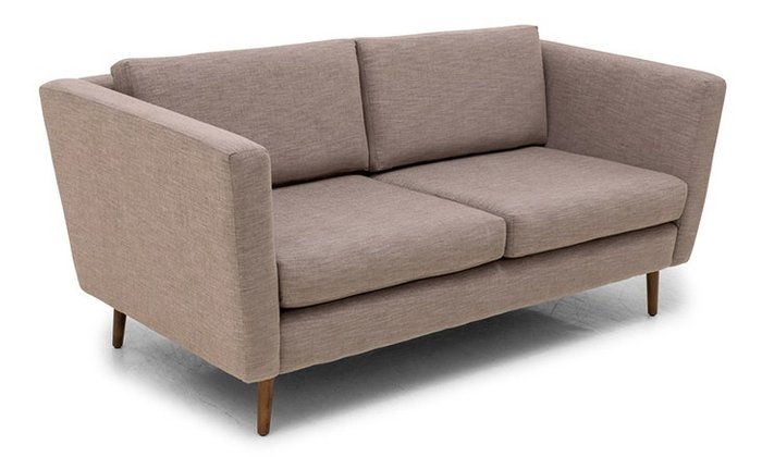 Прямой диван коричневого цвета - купить Прямые диваны по цене 68800.0
