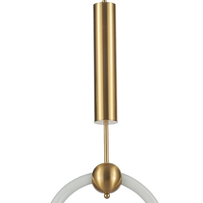 Подвесной светильник Rim бело-золотого цвета - лучшие Подвесные светильники в INMYROOM