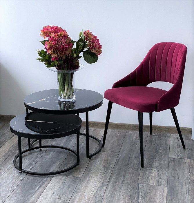 Стул Fantine-Ls бардового цвета - купить Обеденные стулья по цене 7650.0