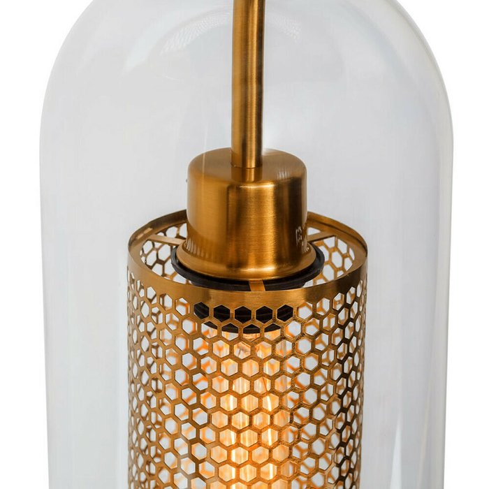 Подвесной светильник Heragon с прозрачным плафоном - купить Подвесные светильники по цене 9310.0