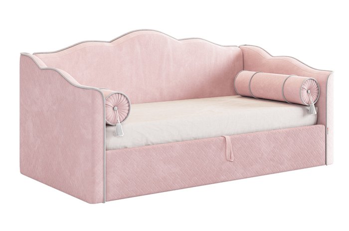 Кровать с подъемным механизмом Лея 90х200 розового цвета - купить Одноярусные кроватки по цене 44790.0