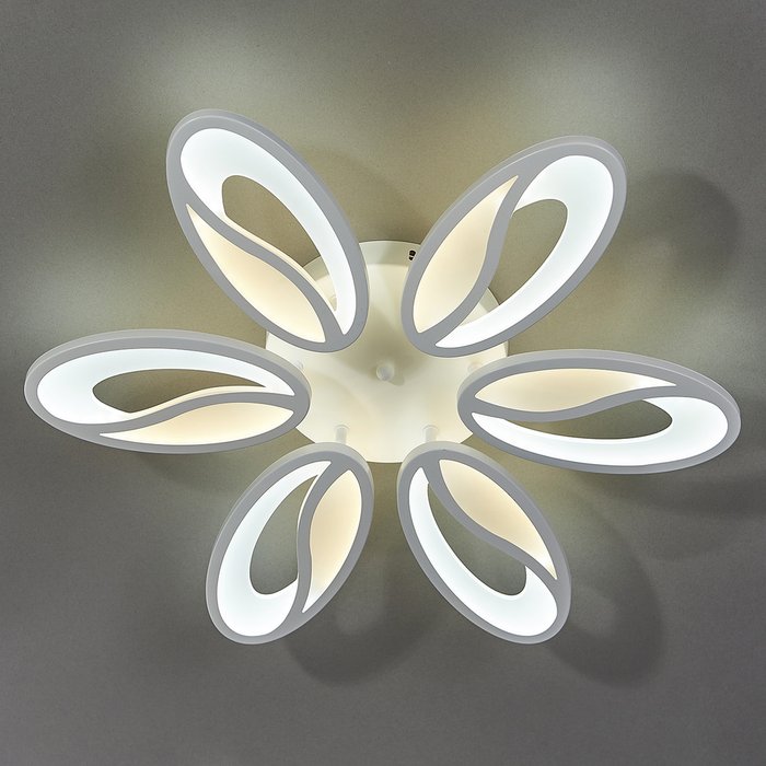 Потолочная люстра Grain 10222/6LED (акрил, цвет белый) - лучшие Потолочные люстры в INMYROOM Потолочная люстра Grain 10222/6LED (акрил, цвет белый) - лучшие Потолочные люстры в INMYROOM