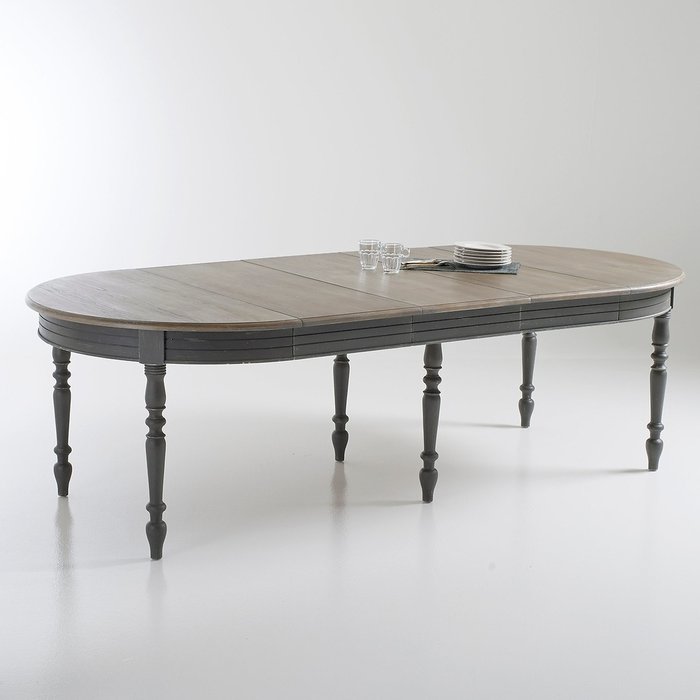 Стол обеденный раскладывающийся Eulali темно-коричневого цвета - купить Обеденные столы по цене 136136.0