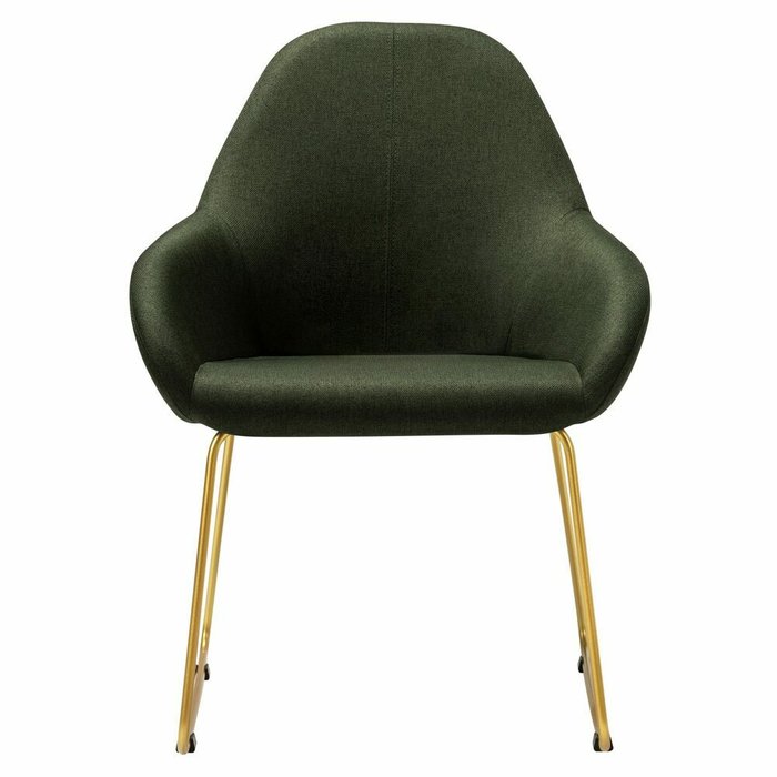 Стул-кресло Kent темно-зеленого цвета - купить Обеденные стулья по цене 11090.0
