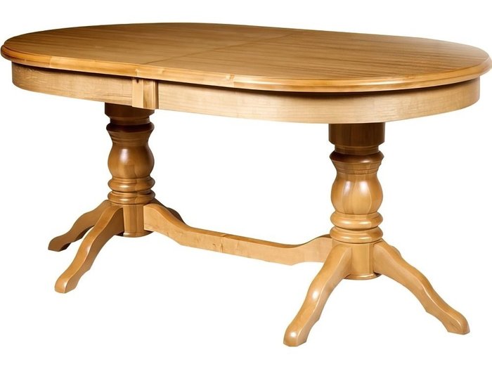 Раздвижной обеденный стол Зевс бежевого цвета - купить Обеденные столы по цене 52783.0