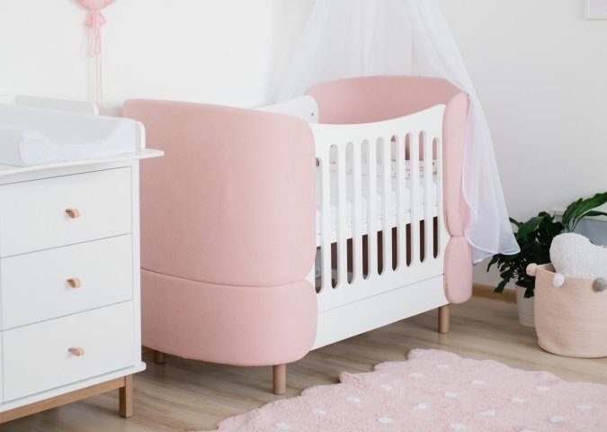 Кроватка-трансформер Kidi Soft 74х143 бело-розового цвета - купить Колыбели по цене 36900.0