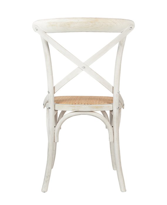 Стул Cross back white brush - лучшие Обеденные стулья в INMYROOM