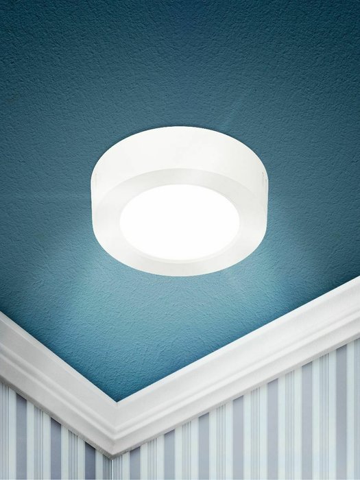 Накладной светильник LED 19 Б0057431 (пластик, цвет белый) - лучшие Потолочные светильники в INMYROOM