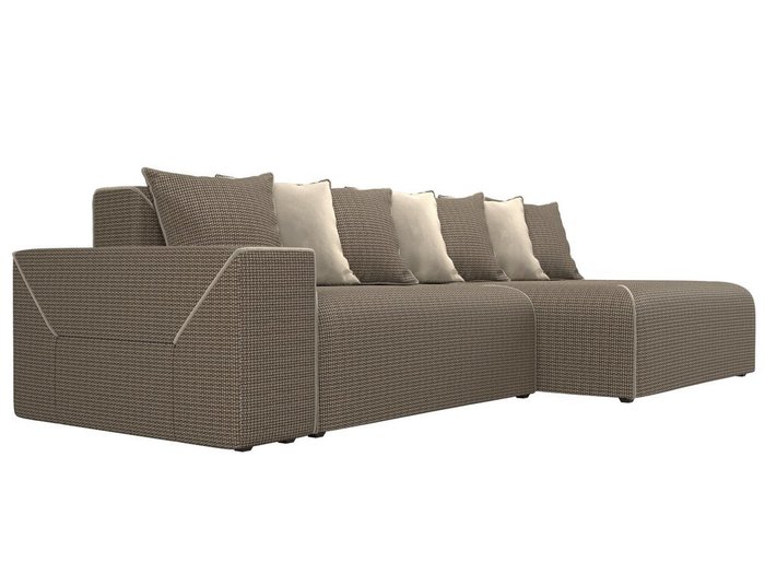 Угловой диван-кровать Кёльн коричнево-бежевого цвета - лучшие Угловые диваны в INMYROOM