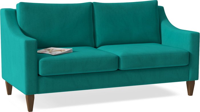 Диван прямой Lima Luna зеленого цвета - купить Прямые диваны по цене 21350.0