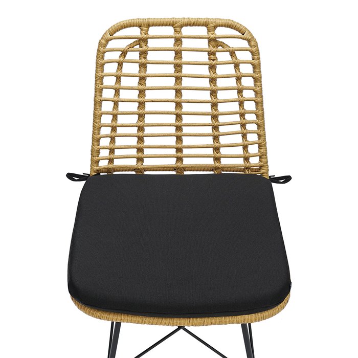 Садовый стул Vetle из искусственного ротанга бежевого цвета - лучшие Садовые стулья в INMYROOM