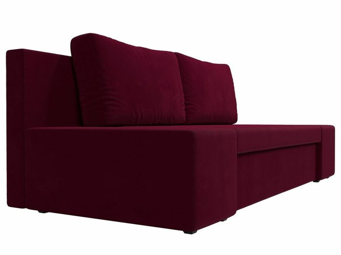 Прямой диван-кровать Сан Марко бордового цвета - лучшие Прямые диваны в INMYROOM