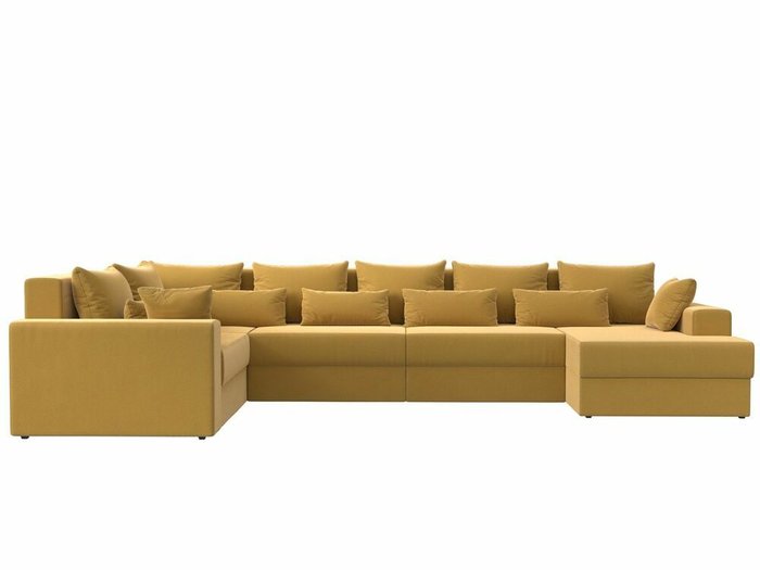 Угловой диван-кровать Майами желтого цвета правый угол - купить Угловые диваны по цене 99999.0