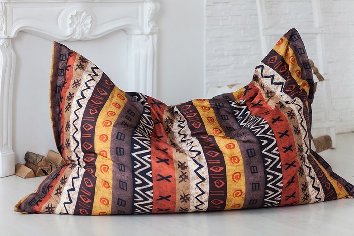 Кресло-подушка Африка коричневого цвета - купить Бескаркасная мебель по цене 6990.0