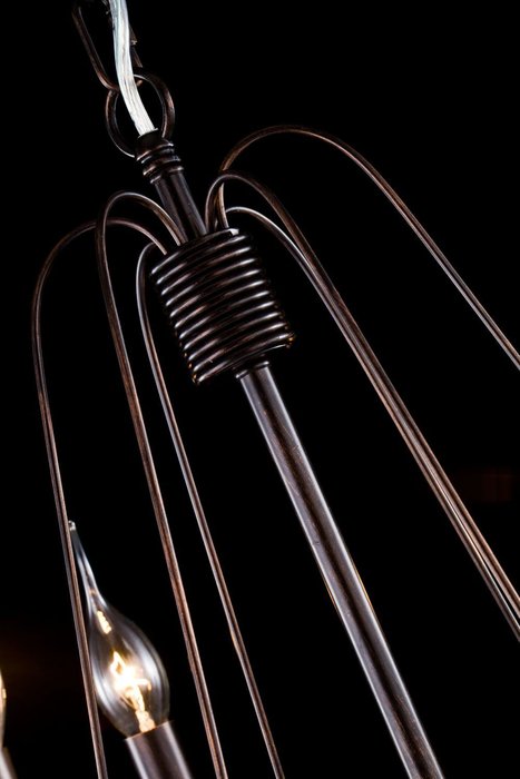 Подвесная люстра Velia с металлическим основанием - лучшие Подвесные люстры в INMYROOM