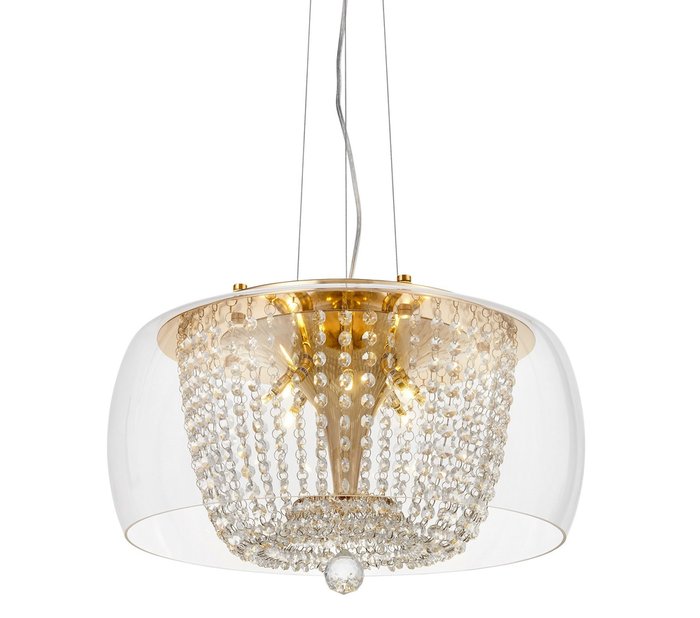 Подвесной светильник Disposa L золотого цвета - лучшие Подвесные люстры в INMYROOM