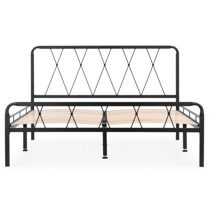Кровать металлическая Иоханна 120х200 черного цвета - лучшие Кровати для спальни в INMYROOM