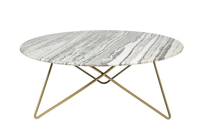 Приставной столик Simple Stone с мраморной столешницей 