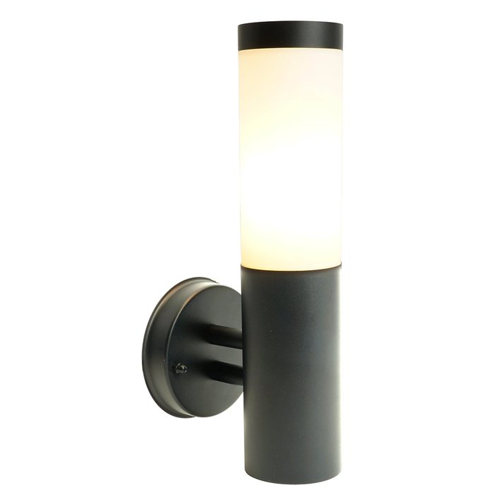 Уличный настенный светильник Feron Техно DH041-B RAL color 9005 51522 - купить Настенные уличные светильники по цене 1730.0