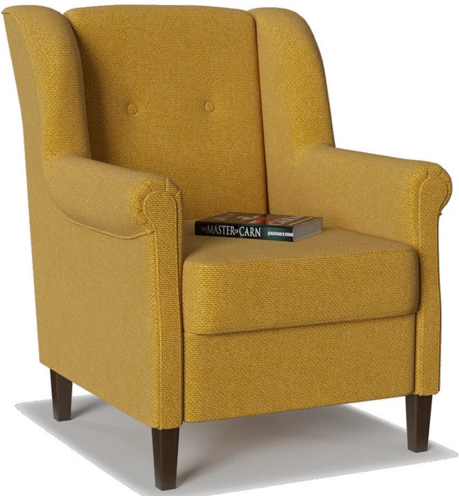 Кресло Бургос Yellow желтого цвета