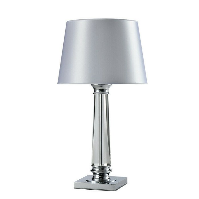 Настольная лампа с белым абажуром - купить Настольные лампы по цене 40121.0