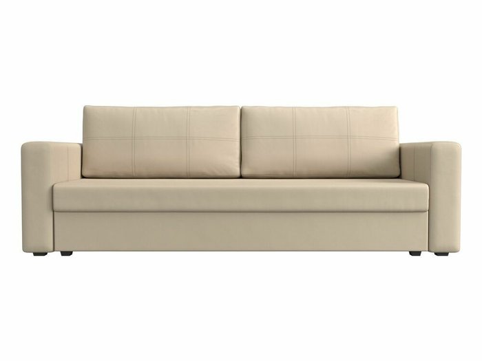 Диван-кровать Лига 006 бежевого цвета (экокожа) - купить Прямые диваны по цене 26999.0