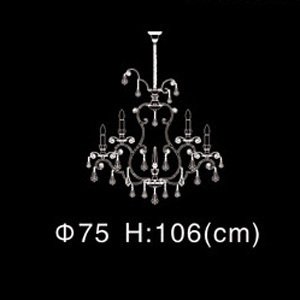 Подвесная Люстра Gorox Illuminati с декоративными элементами из прозрачного хрусталя - купить Подвесные люстры по цене 438440.0