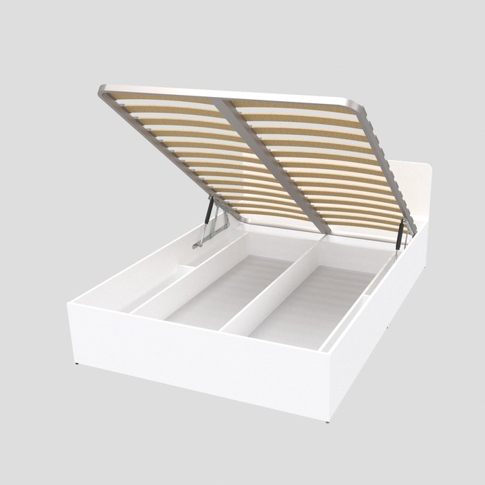 Кровать База 140х200 белого цвета с подъемным механизмом - лучшие Кровати для спальни в INMYROOM