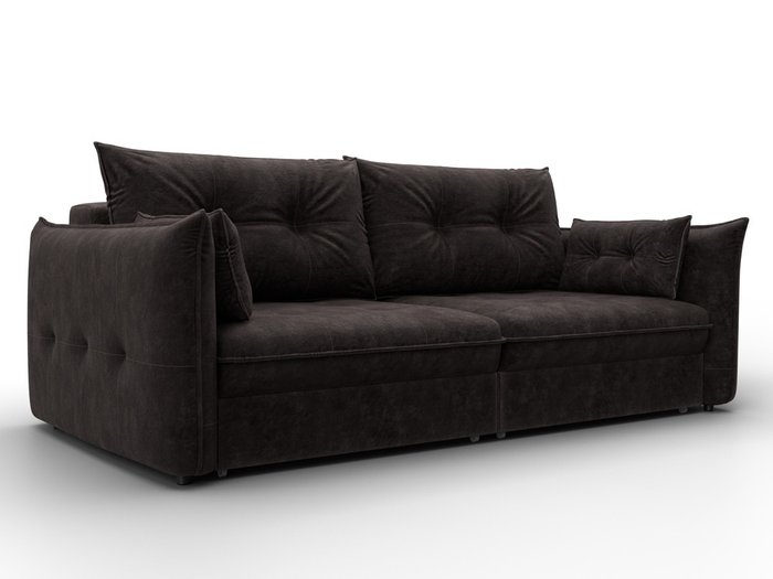 Диван-кровать Лига-100 темно-коричневого цвета Диван-кровать Лига-100 темно-коричневого цвета