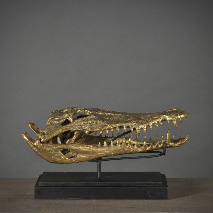 Статуэтка Ateliers C&S Davoy Gold Crocodile Head M  - купить Фигуры и статуэтки по цене 32630.0