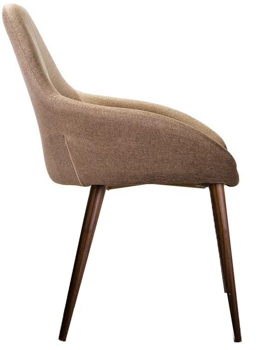Стул Kent бежевого цвета на коричневых ножках - лучшие Обеденные стулья в INMYROOM