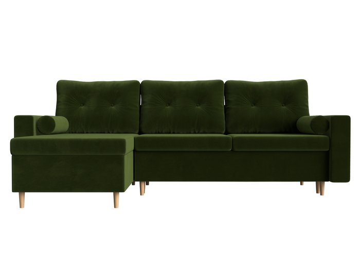 Угловой диван-кровать Белфаст зеленого цвета левый угол - купить Угловые диваны по цене 49999.0