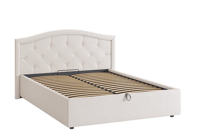 Кровать Верона 140х200 белого цвета с подъемным механизмом - купить Кровати для спальни по цене 31080.0