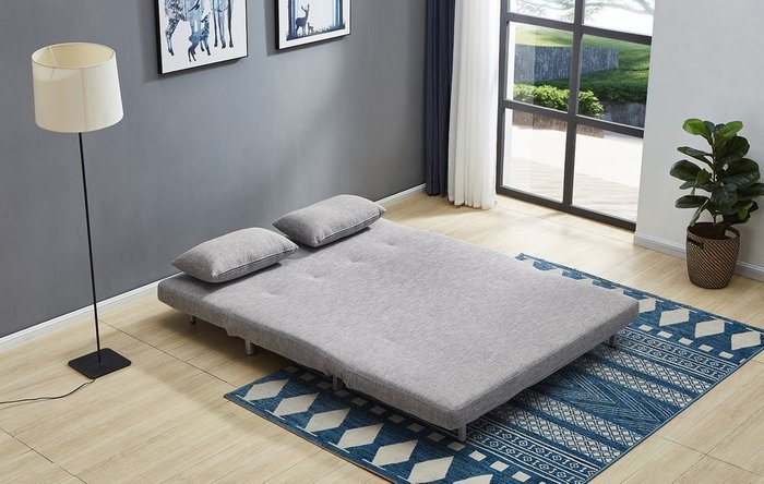 Диван-кровать Doris серого цвета - лучшие Прямые диваны в INMYROOM