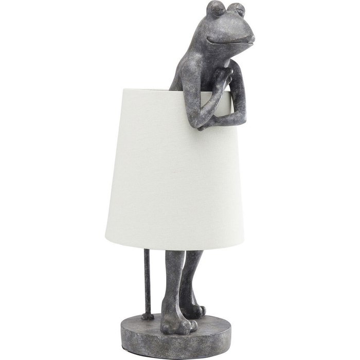 Лампа настольная Frog с белым абажуром - купить Настольные лампы по цене 23110.0