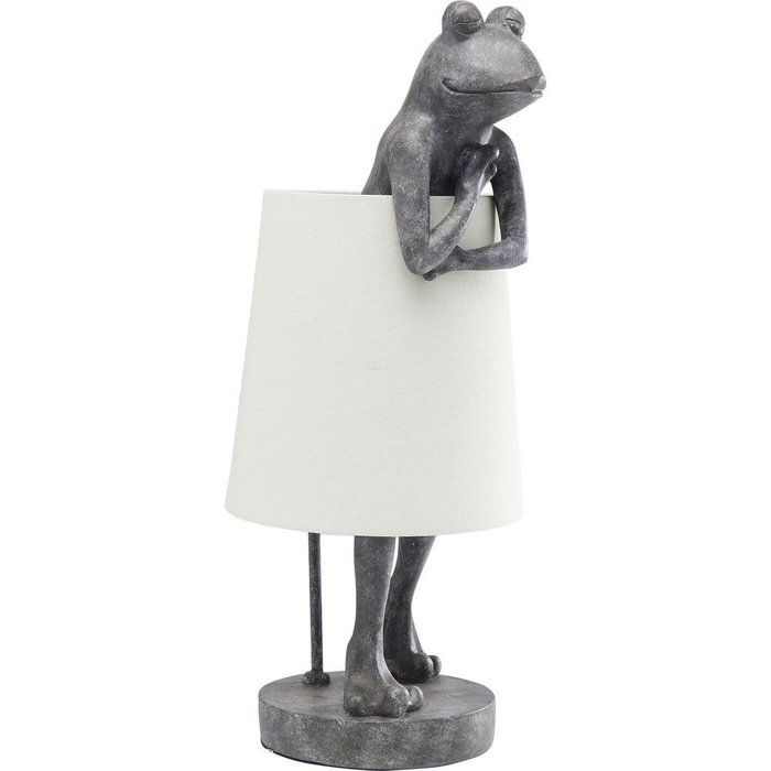 Лампа настольная Frog с белым абажуром - купить Настольные лампы по цене 23110.0 Лампа настольная Frog с белым абажуром - купить Настольные лампы по цене 23110.0
