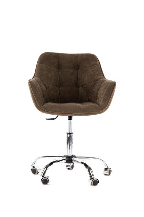 Стул Estet wheel коричневого цвета - купить Офисные кресла по цене 14440.0
