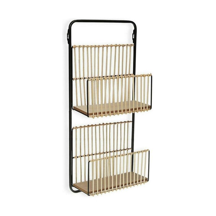 Полка для журналов Металл Смола Деревянный MDF 12 x 68 x 32 cm современный