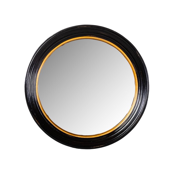 Настенное зеркало Mise Lux в раме черного цвета