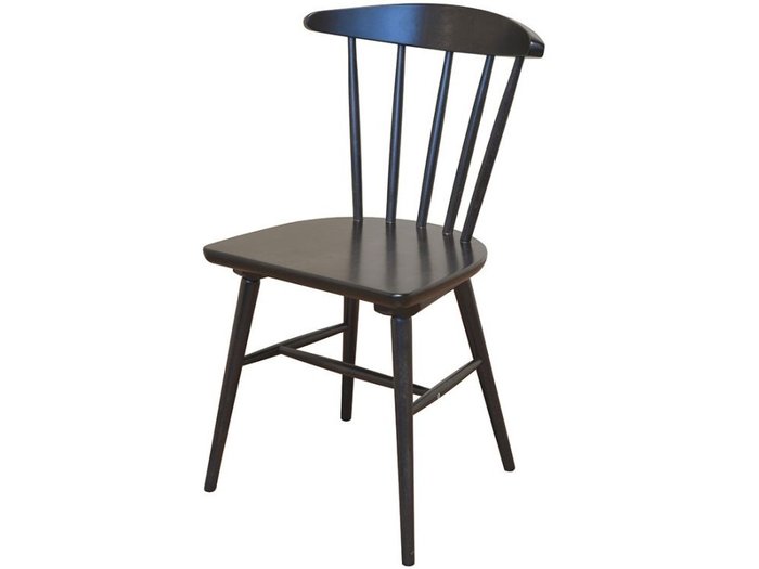 Стул Скандинавия черно-коричневого цвета - купить Обеденные стулья по цене 7885.0
