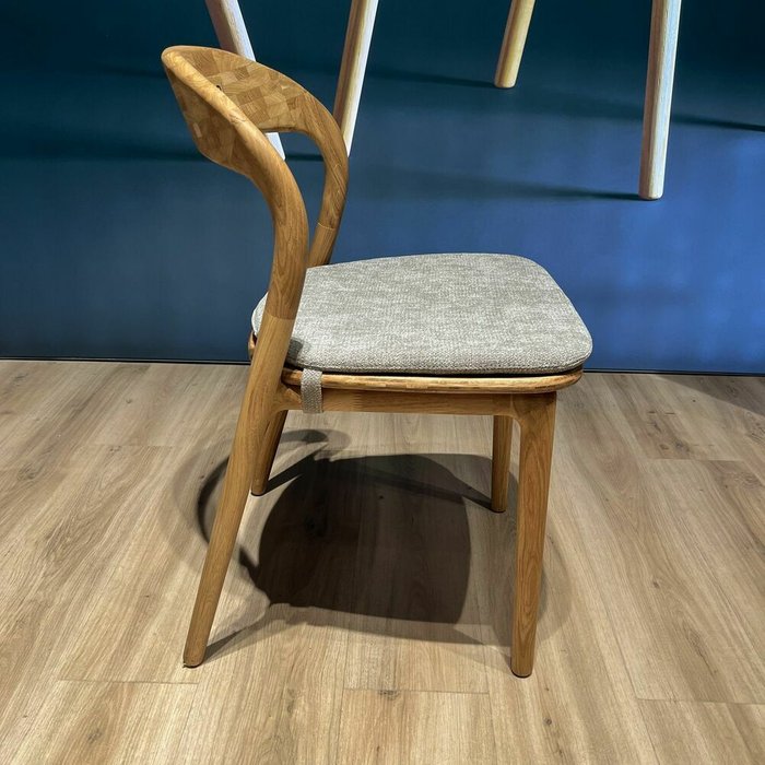 Подушка на стул Лугано серого цвета - купить Подушки для стульев по цене 3590.0
