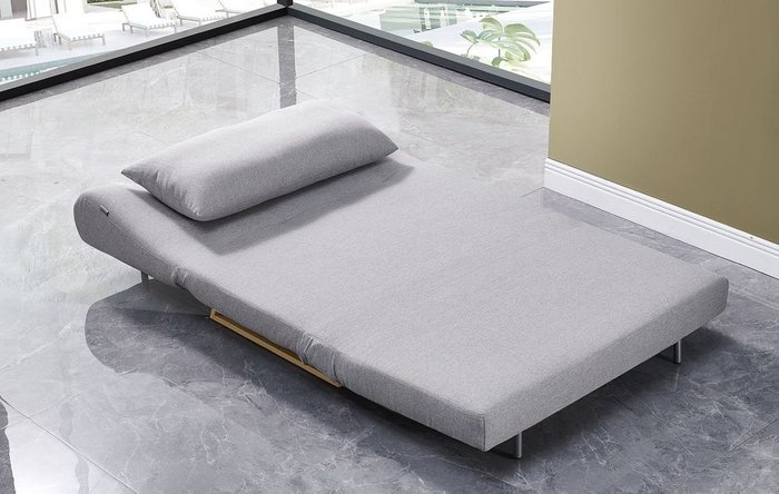 Диван-кровать Rosy светло-серого цвета - купить Прямые диваны по цене 46898.0