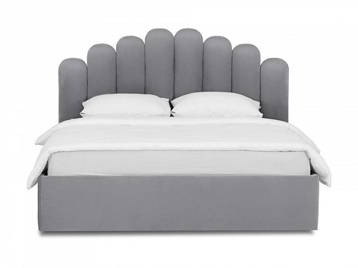 Кровать Queen Sharlotta 160х200 серого цвета с подъемным механизмом - купить Кровати для спальни по цене 93690.0