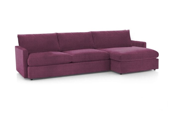 Угловой диван-кровать Винс фиолетового цвета
