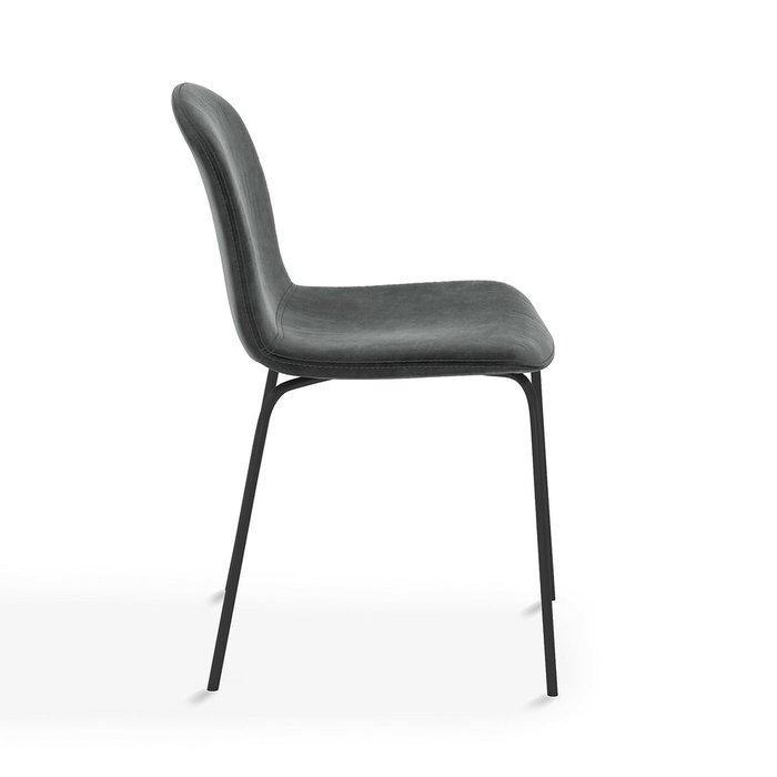 Стул из велюра Tibby серого цвета - лучшие Обеденные стулья в INMYROOM