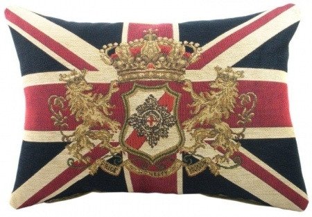 Большая королевская подушка с британским флагом