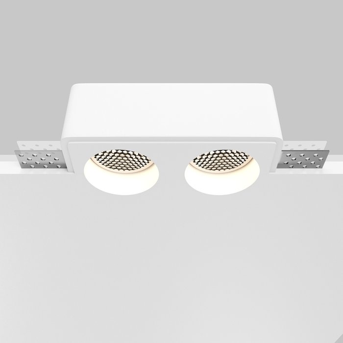 Встраиваемый светильник Technical DL123-GU10-02-W Gyps Modern Downlight - купить Встраиваемые споты по цене 2580