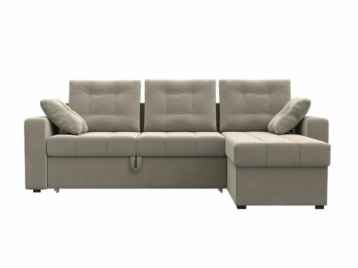 Угловой диван-кровать Камелот бежевого цвета правый угол - купить Угловые диваны по цене 45999.0