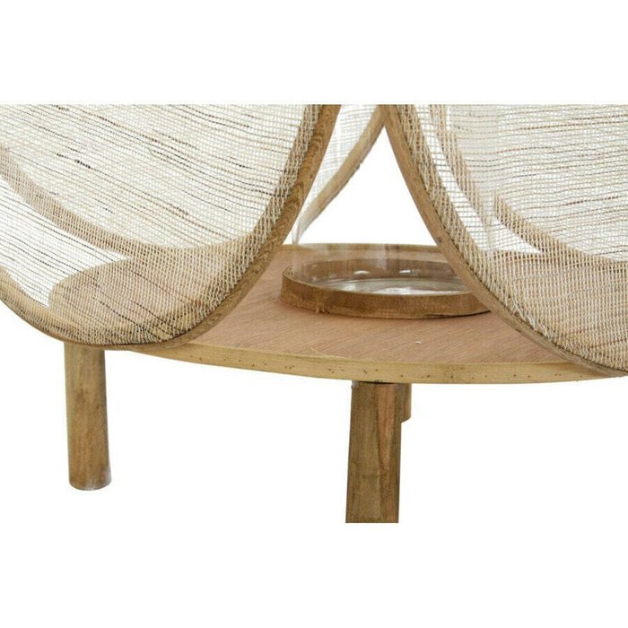 Фонарь DKD Home Decor Стеклянный Натуральный Коричневый Бамбук Восточный 42 x 42 x 55 cm - купить Подсвечники по цене 13676.0