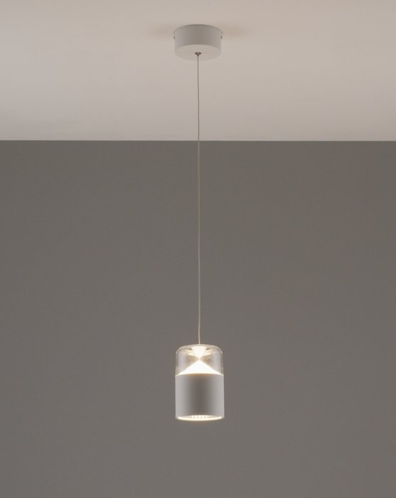 Подвесной светодиодный светильник Rinna белого цвета - купить Подвесные светильники по цене 6790.0